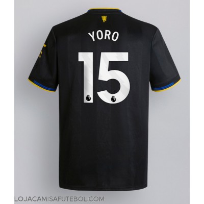 Camisa de Futebol Manchester United Leny Yoro #15 Equipamento Alternativo 2025-26 Manga Curta Camisa de Futebol Manchester United Leny Yoro #15 Equipamento Alternativo 2025-26 Manga Curta